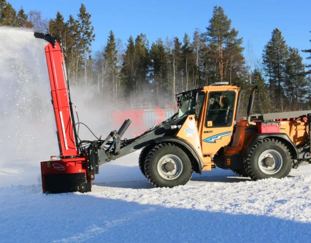 Snowblowers for hydraulic carriers